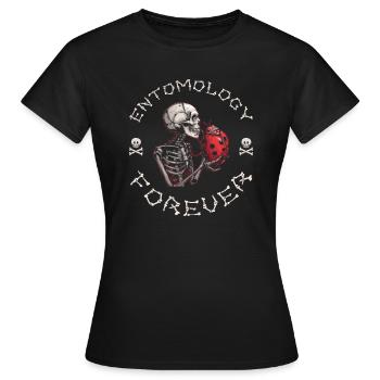 Entomology Entomologist Insect Skeleton - Women's T-Shirt - black - Front - AI Model Female 172 dark (172cm)