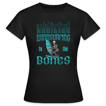 Windsurfen Windsurfer - Frauen T-Shirt - Schwarz - Vorne - AI Model Female 172 dark (172cm)