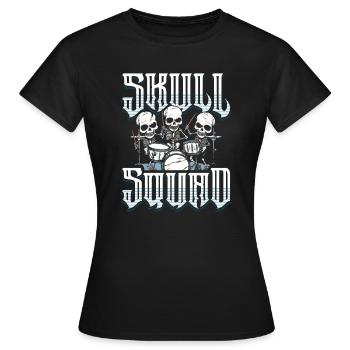Batterie Batteurs Batteurs - T-shirt Femme - noir - Devant - AI Model Female 172 dark (172cm)