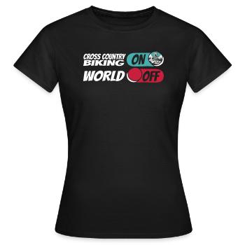 VTT Cross Country - T-shirt Femme - noir - Devant - AI Model Female 172 dark (172cm)