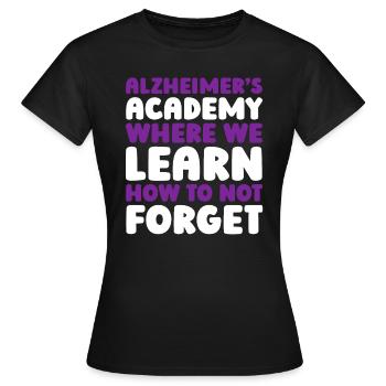 Maladie d’Alzheimer - T-shirt Femme - noir - Devant - AI Model Female 172 dark (172cm)