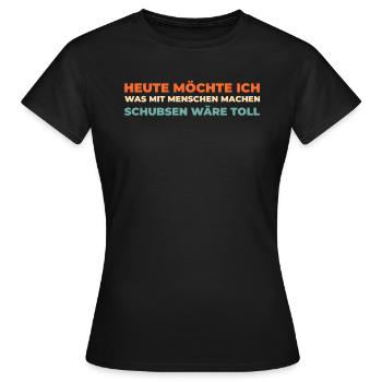 Humour noir - T-shirt Femme - noir - Devant - AI Model Female 172 dark (172cm)