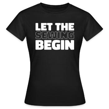 Sewing Sewing Machine - Women's T-Shirt - black - Front - AI Model Female 172 dark (172cm)