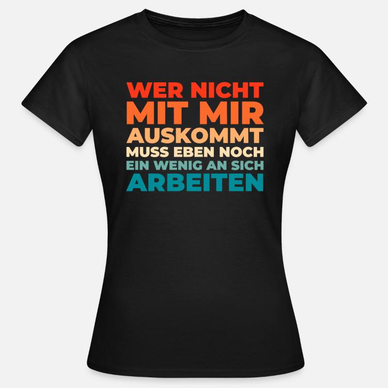 Black Humor Funny Work Funny Speeches - Women's T-Shirt - black