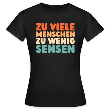 Humour noir - T-shirt Femme - noir - Devant - AI Model Female 172 dark (172cm)