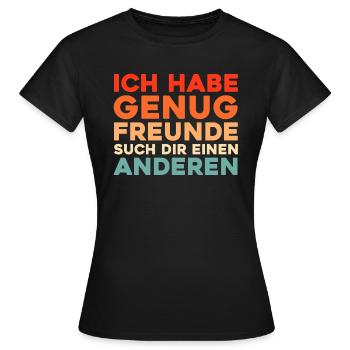 Schwarzer Humor - Frauen T-Shirt - Schwarz - Vorne - AI Model Female 172 dark (172cm)