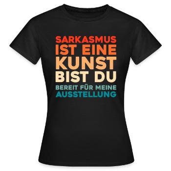 Schwarzer Humor - Frauen T-Shirt - Schwarz - Vorne - AI Model Female 172 dark (172cm)