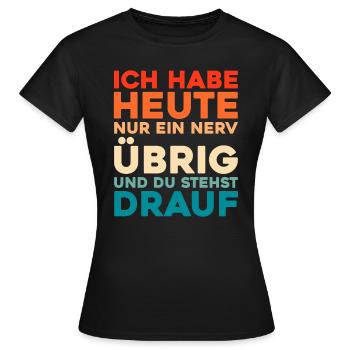 Humour noir - T-shirt Femme - noir - Devant - AI Model Female 172 dark (172cm)