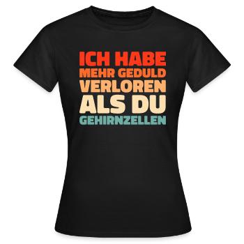 Humour noir - T-shirt Femme - noir - Devant - AI Model Female 172 dark (172cm)