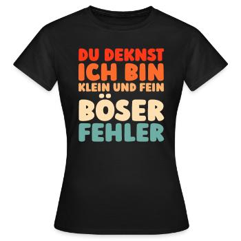 Humour noir - T-shirt Femme - noir - Devant - AI Model Female 172 dark (172cm)