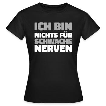 Schwarzer Humor - Frauen T-Shirt - Schwarz - Vorne - AI Model Female 172 dark (172cm)