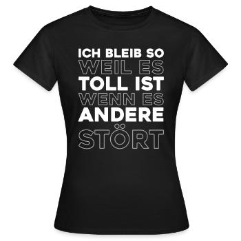 Humour noir - T-shirt Femme - noir - Devant - AI Model Female 172 dark (172cm)