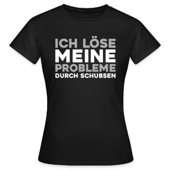 Humour noir - T-shirt Femme - noir - Devant - AI Model Female 172 dark (172cm)