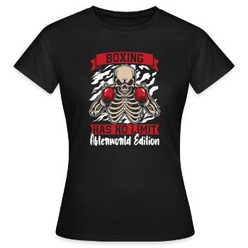 Boxer Boxer Squelette - T-shirt Femme - noir - Devant - AI Model Female 172 dark (172cm)