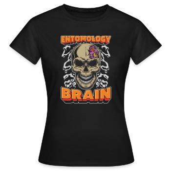 Entomology Entomologist Insect Skull - Women's T-Shirt - black - Front - AI Model Female 172 dark (172cm)
