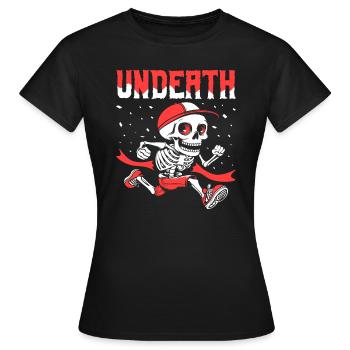 Ultramarathon Skeleton Undeath - T-shirt Femme - noir - Devant - AI Model Female 172 dark (172cm)
