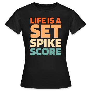 Volleyball Volleyballer - Frauen T-Shirt - Schwarz - Vorne - AI Model Female 172 dark (172cm)