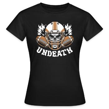 Mort-vivant du football américain - T-shirt Femme - noir - Devant - AI Model Female 172 dark (172cm)