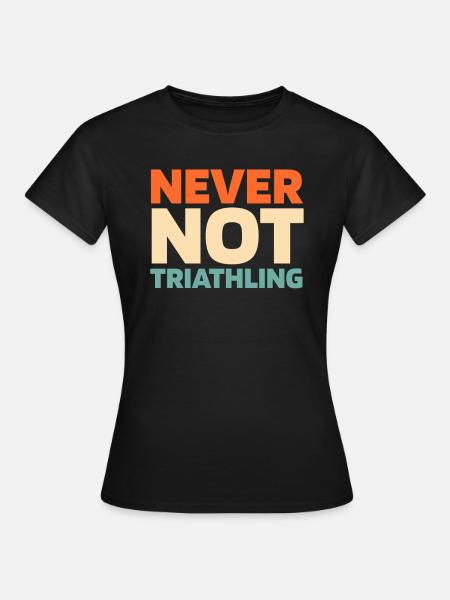 Triathlon Triathlet - Frauen T-Shirt - Schwarz