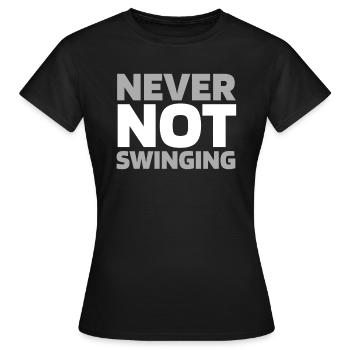 Golf Golfer Golfen - Frauen T-Shirt - Schwarz - Vorne - AI Model Female 172 dark (172cm)
