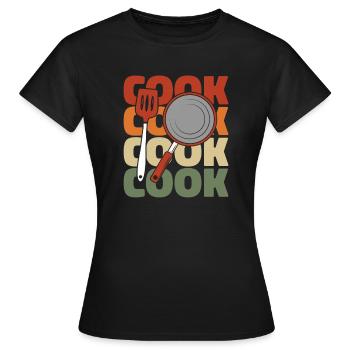 Cuisiner Cuisiner - T-shirt Femme - noir - Devant - AI Model Female 172 dark (172cm)