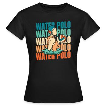 Wasserball Wasserballer - Frauen T-Shirt - Schwarz - Vorne - AI Model Female 172 dark (172cm)