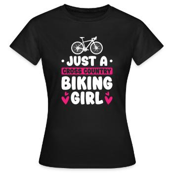 VTT cross-country - T-shirt Femme - noir - Devant - AI Model Female 172 dark (172cm)