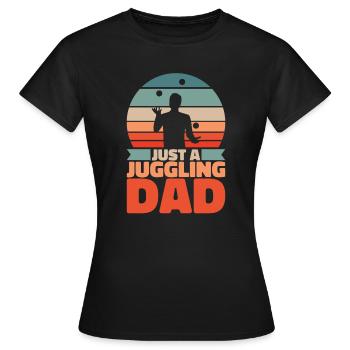 Papa jongleur juste un papa jongleur - T-shirt Femme - noir - Devant - AI Model Female 172 dark (172cm)