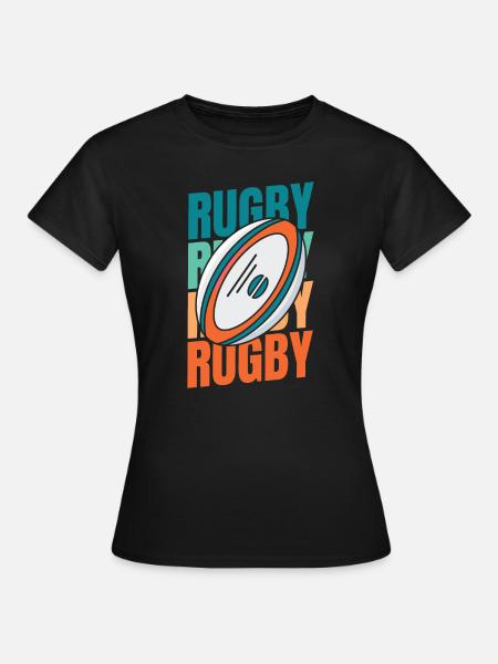 Rugby - T-shirt Femme - noir