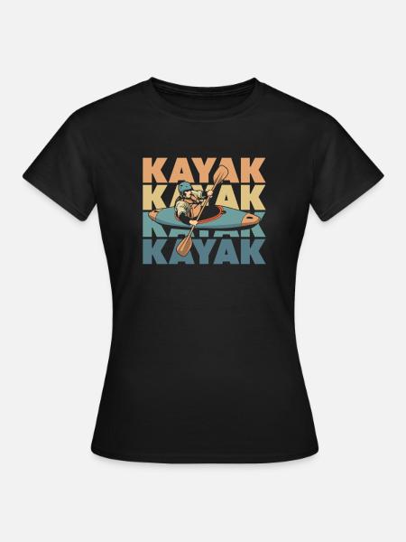 Kajaker - Frauen T-Shirt - Schwarz