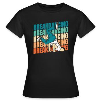 Breakdance Breakdancer Breakdancing - Women's T-Shirt - black - Front - AI Model Female 172 dark (172cm)