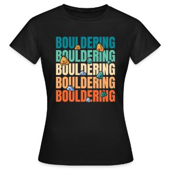 Bloc de bloc - T-shirt Femme - noir - Devant - AI Model Female 172 dark (172cm)