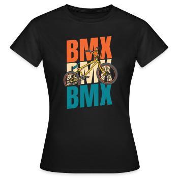 Bmx Bmx Biker - T-shirt Femme - noir - Devant - AI Model Female 172 dark (172cm)