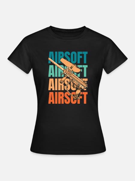 Airsoft - Frauen T-Shirt - Schwarz