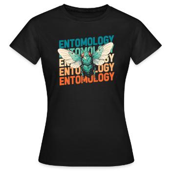 Entomology Entomologist Insect - Women's T-Shirt - black - Front - AI Model Female 172 dark (172cm)