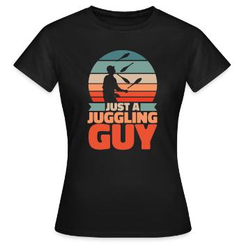 Jongleur Jongleur Juste Un Jongleur - T-shirt Femme - noir - Devant - AI Model Female 172 dark (172cm)