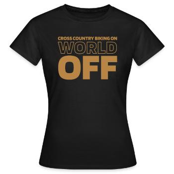 VTT cross-country - T-shirt Femme - noir - Devant - AI Model Female 172 dark (172cm)