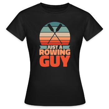 Rameur Juste un rameur - T-shirt Femme - noir - Devant - AI Model Female 172 dark (172cm)