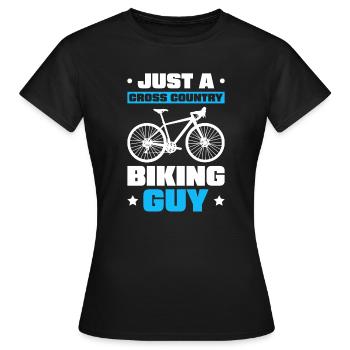 VTT cross-country - T-shirt Femme - noir - Devant - AI Model Female 172 dark (172cm)
