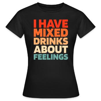 Schwarzer Humor Funny Quote Saying - Frauen T-Shirt - Schwarz - Vorne - AI Model Female 172 dark (172cm)