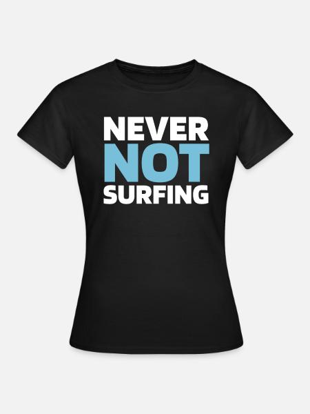 Windsurfen Windsurfer - Frauen T-Shirt - Schwarz