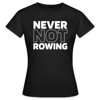 Rudern Ruderer - Frauen T-Shirt - Schwarz - Vorne - AI Model Female 172 dark (172cm)