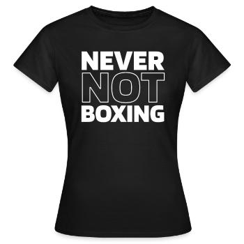 Boxen Boxer - Frauen T-Shirt - Schwarz - Vorne - AI Model Female 172 dark (172cm)