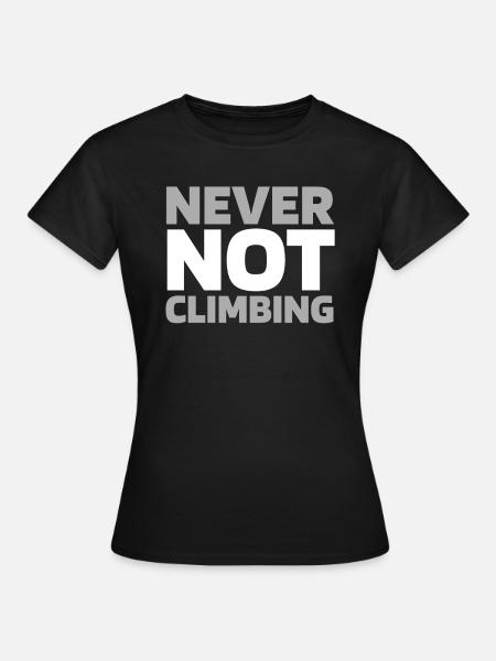 Bouldern Bouldering - Frauen T-Shirt - Schwarz