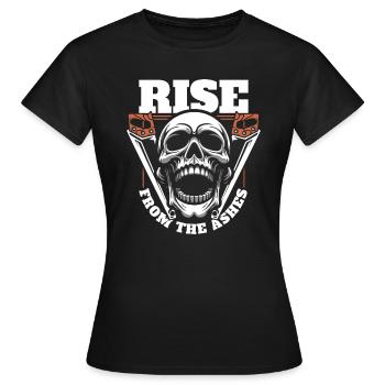 Charpentier Charpentier Charpentier Crâne de charpentier - T-shirt Femme - noir - Devant - AI Model Female 172 dark (172cm)