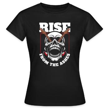 Guitare électrique Guitare électrique Crâne - T-shirt Femme - noir - Devant - AI Model Female 172 dark (172cm)