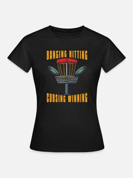 Frisbee Golf Disc Golf - Frauen T-Shirt - Schwarz