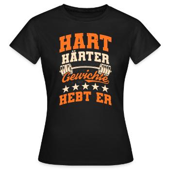 Haltère - T-shirt Femme - noir - Devant - AI Model Female 172 dark (172cm)