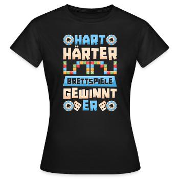 Board Game Board Game - Women's T-Shirt - black - Front - AI Model Female 172 dark (172cm)