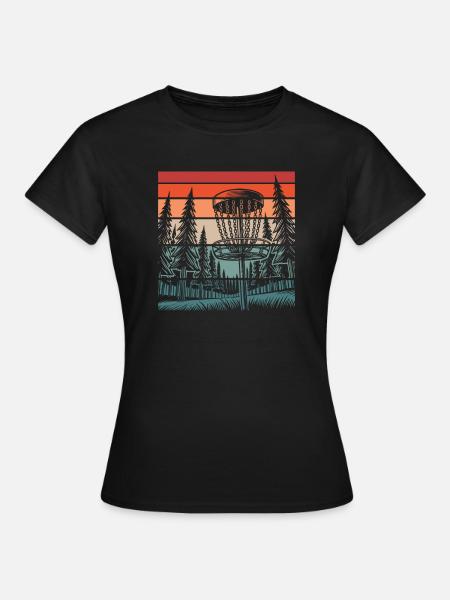 Frisbee Golf Disc Golf - Frauen T-Shirt - Schwarz
